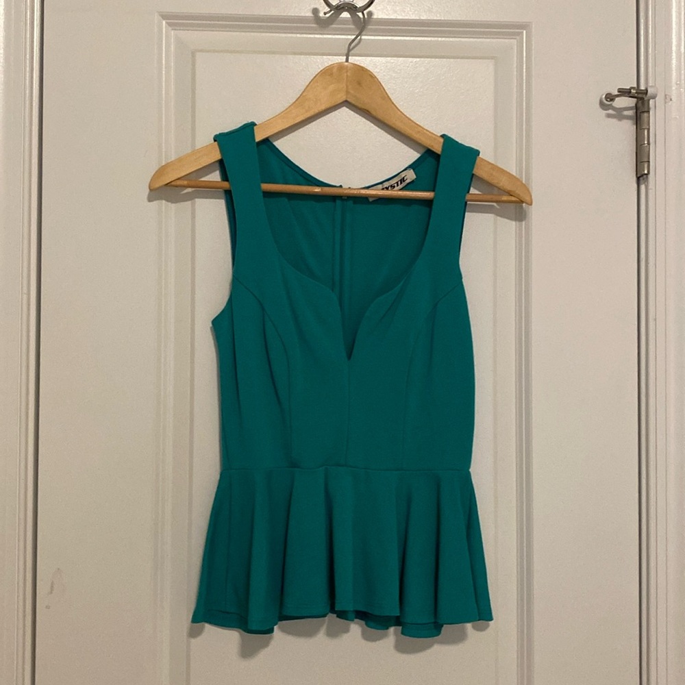 Corset-lined Flare Top